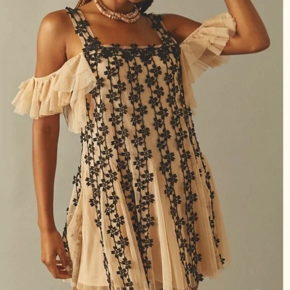 knee length dresses for ladies Free People Catalina Mini Dress Ivory / S